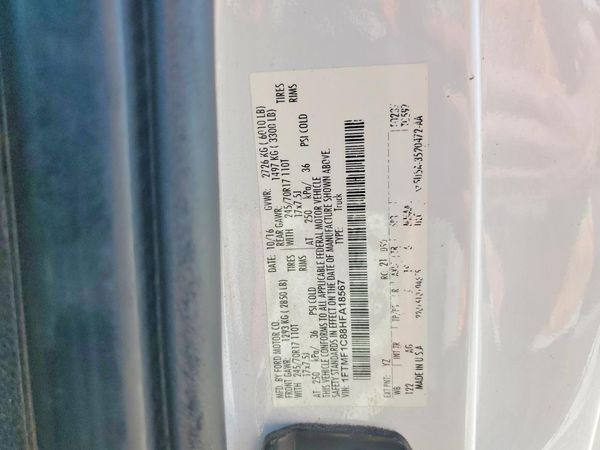 2017 FORD F150 Regular Cab