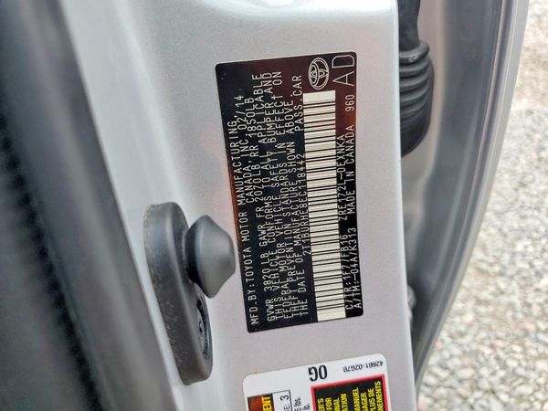 2014 TOYOTA COROLLA L/LE