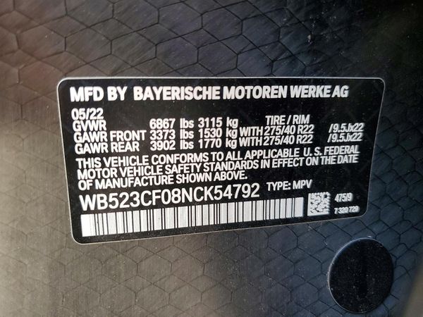 2022 BMW IX xDrive50i