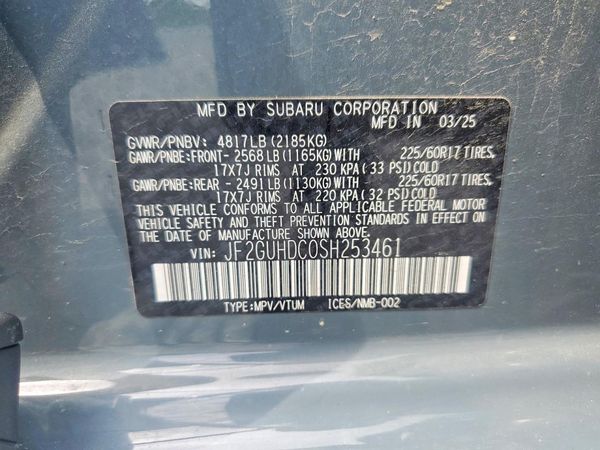 2025 SUBARU CROSSTREK