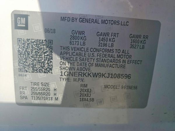 2019 CHEVROLET TRAVERSE Premier