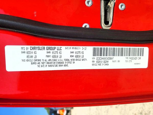 2012 DODGE CHARGER SXT