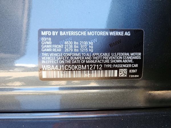 2019 BMW 430I Gran Coupe