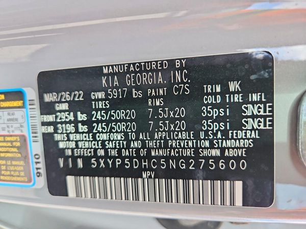 2022 KIA TELLURIDE SX