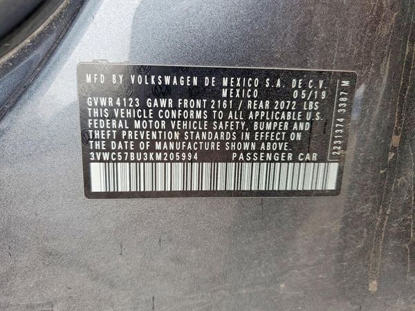 2019 VOLKSWAGEN JETTA S, SE, R-Line