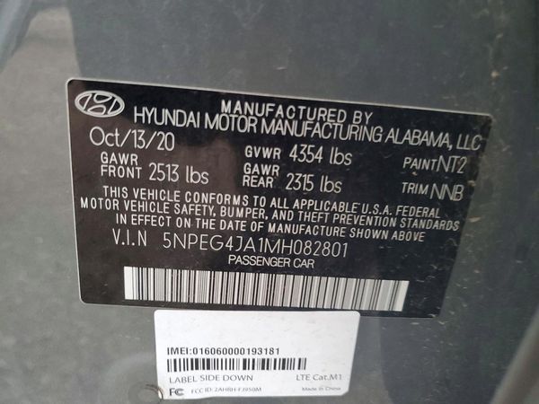 2021 HYUNDAI SONATA