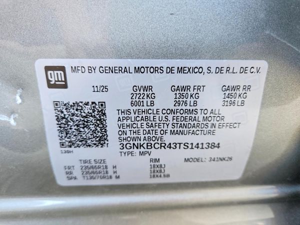 2026 CHEVROLET BLAZER 2LT — VINS