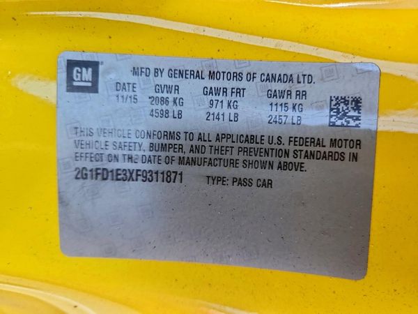 2015 CHEVROLET CAMARO 1LT