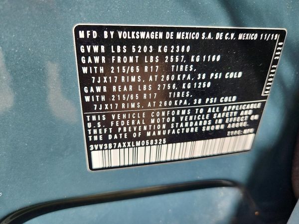 2020 VOLKSWAGEN TIGUAN