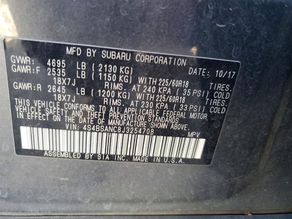 2018 SUBARU OUTBACK Limited+M/R+ES+NAVI