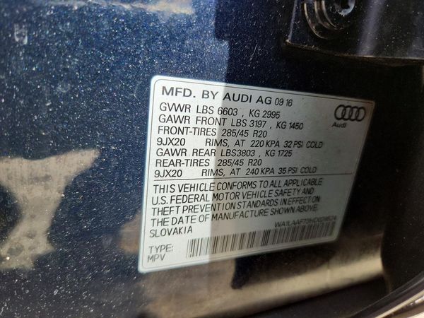 2017 AUDI Q7 quattro Premium Plus