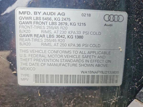 2018 AUDI Q5 quattro Premium Plus