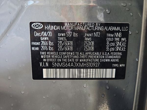 2021 HYUNDAI SANTA FE SEL w/ Convenience Pkg