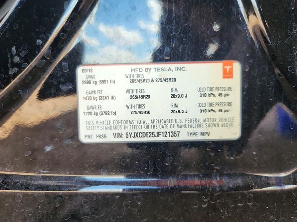 2018 TESLA MODEL X