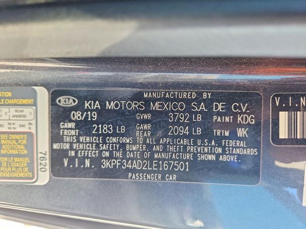 2020 KIA FORTE GT Line