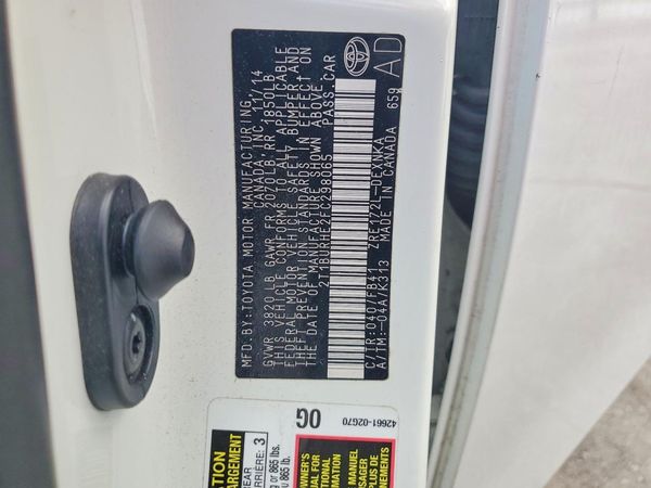 2015 TOYOTA COROLLA L/LE
