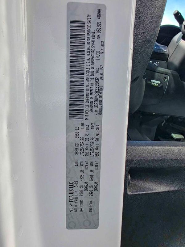2019 RAM PROMASTER 1500