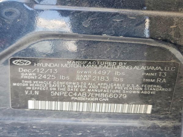 2014 HYUNDAI SONATA
