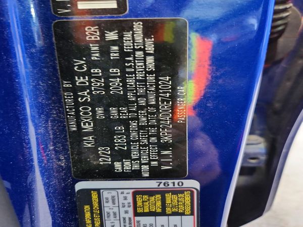 2024 KIA FORTE