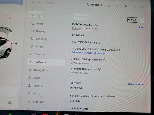 2018 TESLA MODEL 3 — ODOM