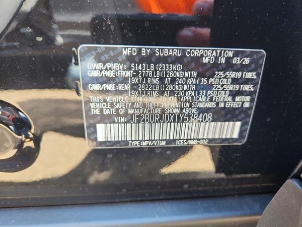 2026 SUBARU OUTBACK