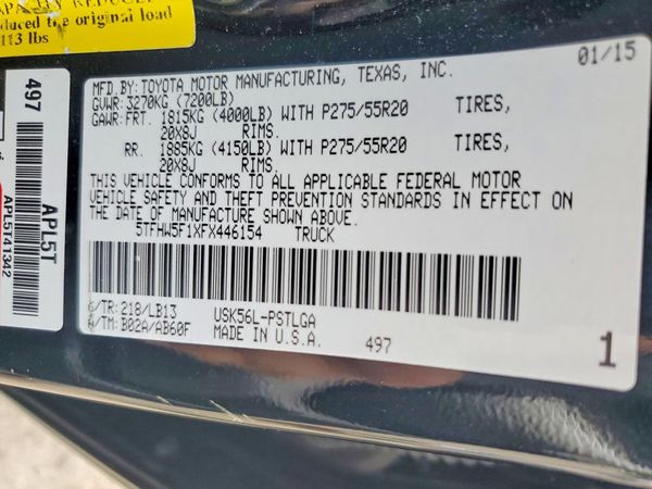 2015 TOYOTA TUNDRA