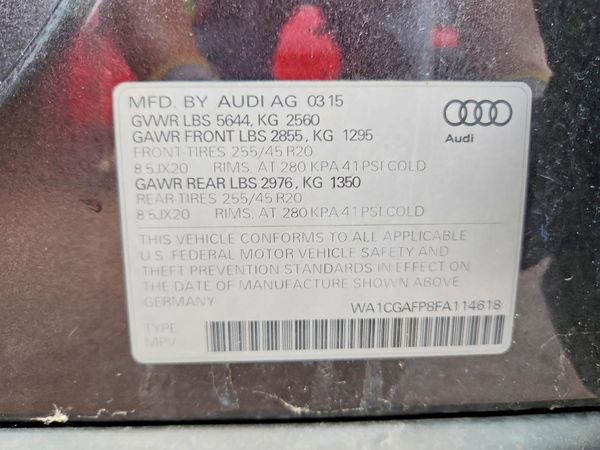 2015 AUDI SQ5 Premium Plus