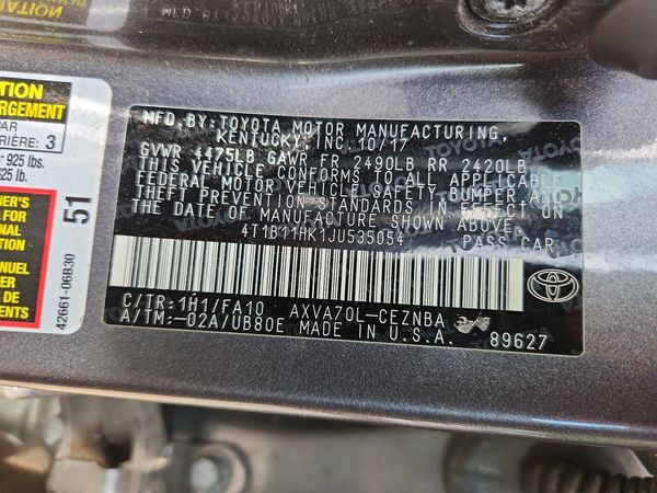 2018 TOYOTA CAMRY