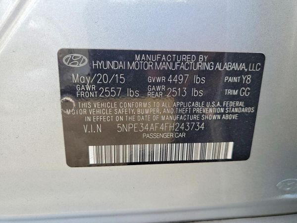 2015 HYUNDAI SONATA