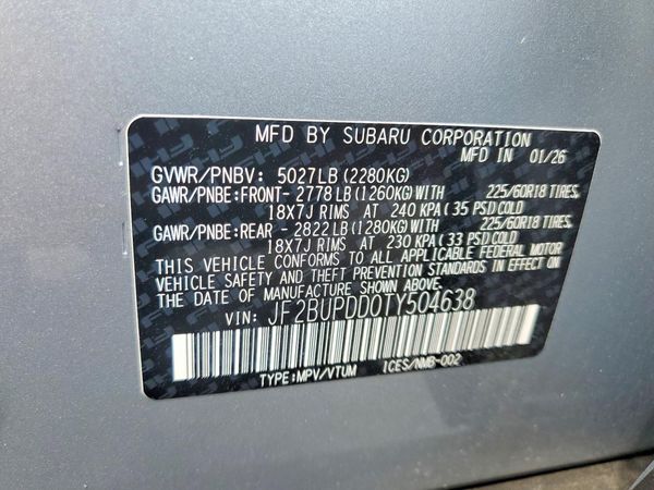 2026 SUBARU OUTBACK
