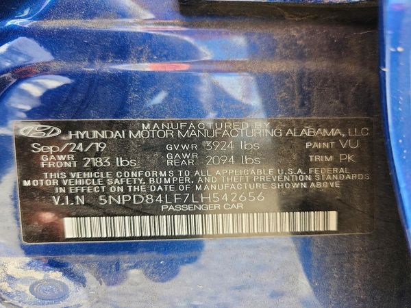 2020 HYUNDAI ELANTRA