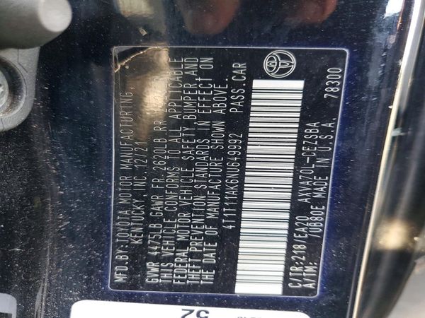 2022 TOYOTA CAMRY