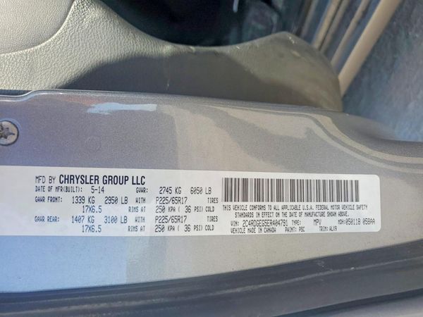 2014 DODGE GRAND CARAVAN R/T — VINS