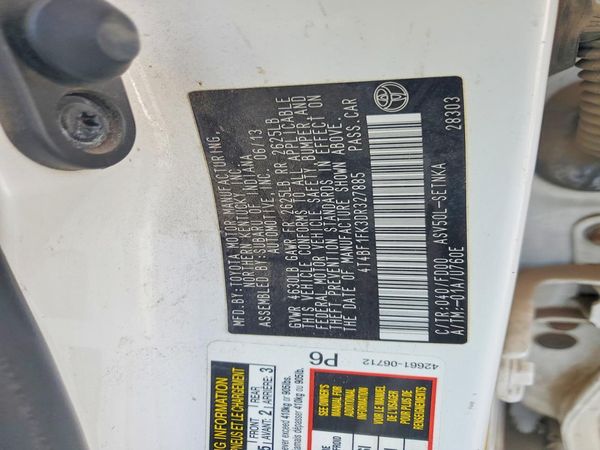 2013 TOYOTA CAMRY