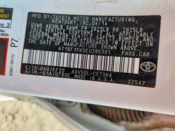 2014 TOYOTA CAMRY