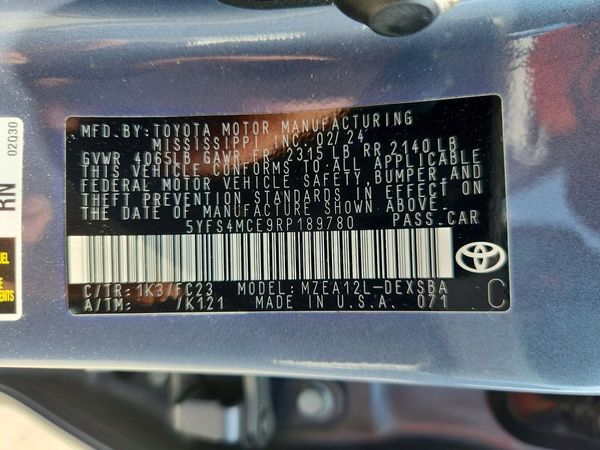 2024 TOYOTA COROLLA