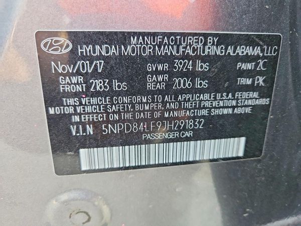 2018 HYUNDAI ELANTRA