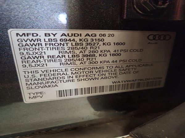 2020 AUDI SQ7 quattro Prestige