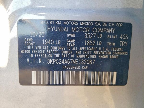 2021 HYUNDAI ACCENT