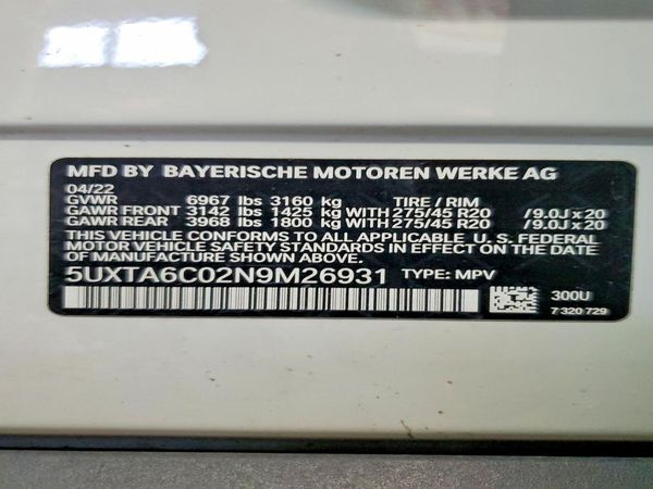 2022 BMW X5