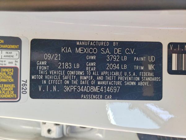 2021 KIA FORTE