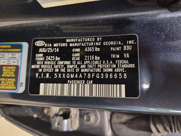 2015 KIA OPTIMA GL(Middle-low grade)