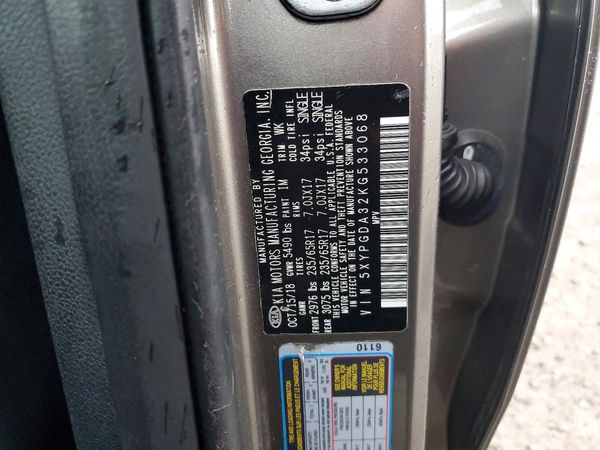 2019 KIA SORENTO