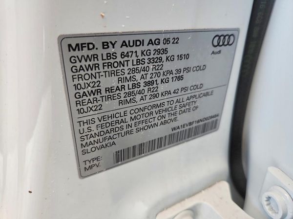 2022 AUDI Q8