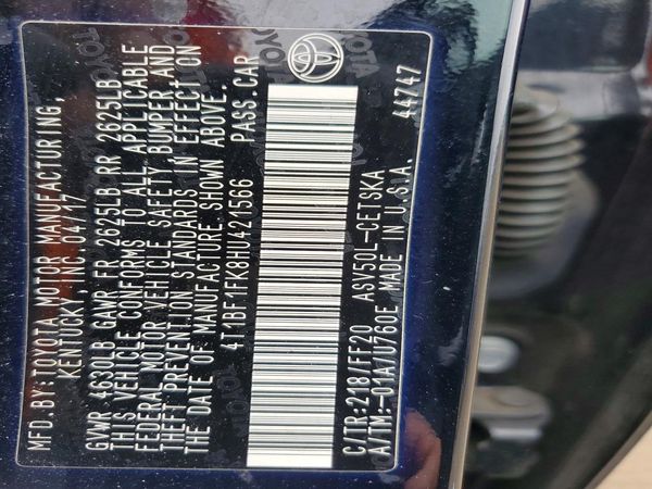2017 TOYOTA CAMRY LE/SE/XLE/XSE
