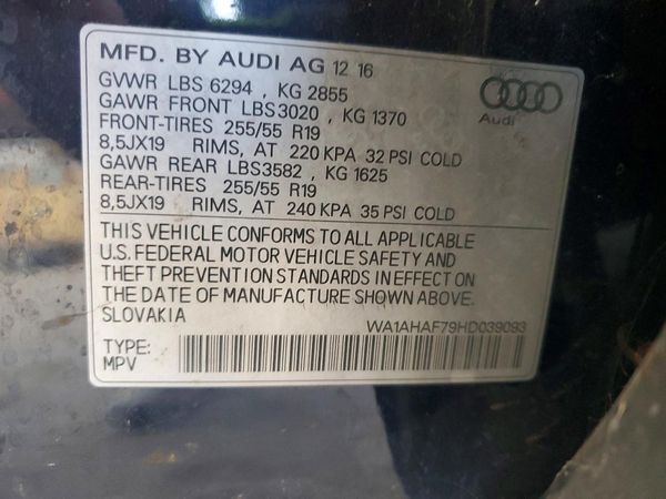 2017 AUDI Q7 quattro Premium