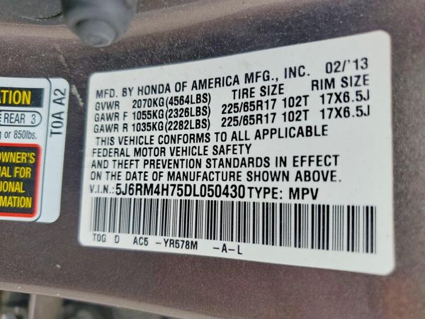 2013 HONDA CRV EX-L