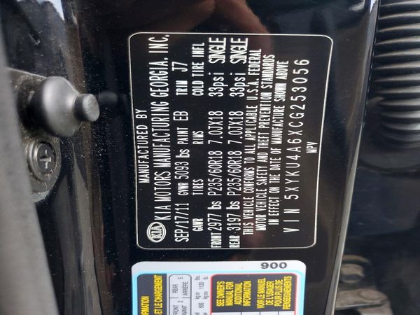 2012 KIA SORENTO GLS(Middle grade)