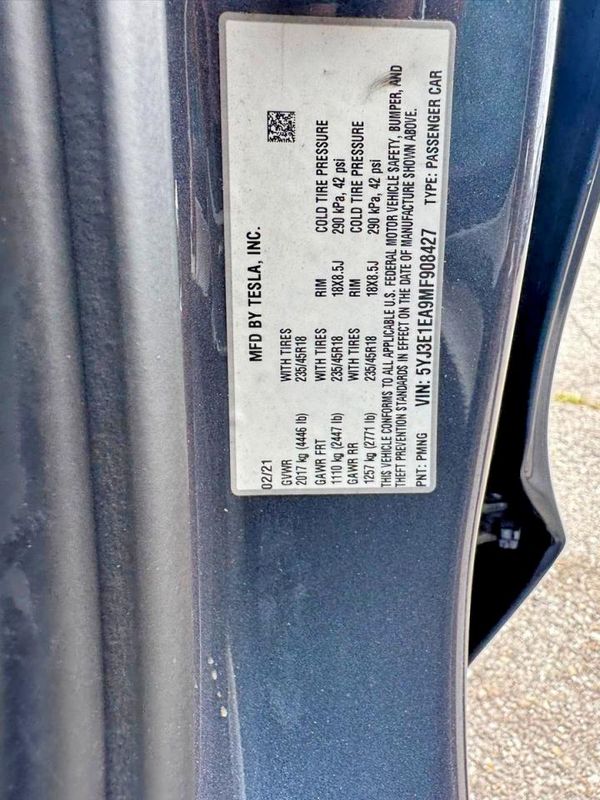 2021 TESLA MODEL 3