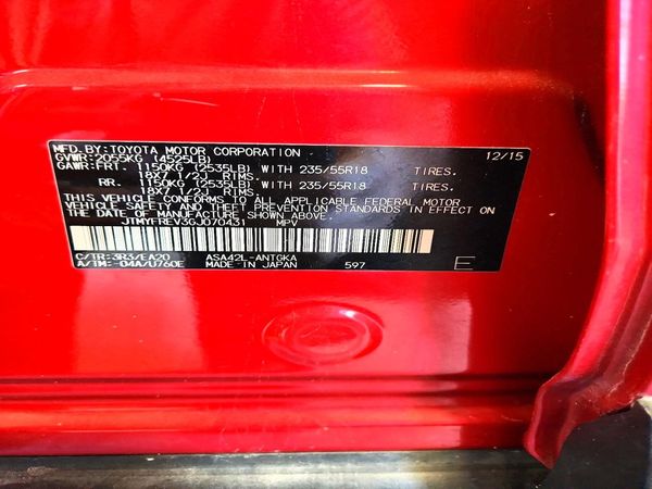 2016 TOYOTA RAV4 Limited (G Grade)